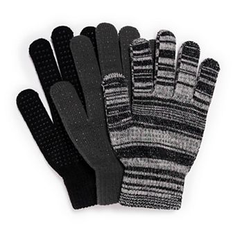 Women's MUK LUKS 3 Pair Pack of Gloves