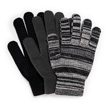 Women's MUK LUKS 3 Pair Pack of Gloves