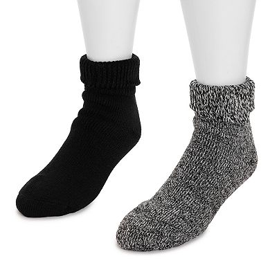 Men's MUK LUKS® 2-Pack Short Heat Retainer Socks