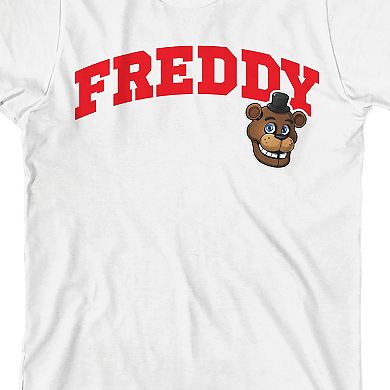 Boys 8-20 Five Nights At Freddy's Character Varsity Name Graphic Tee