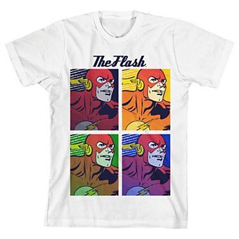 Boys 8-20 The Flash Pop Art Squares Graphic Tee