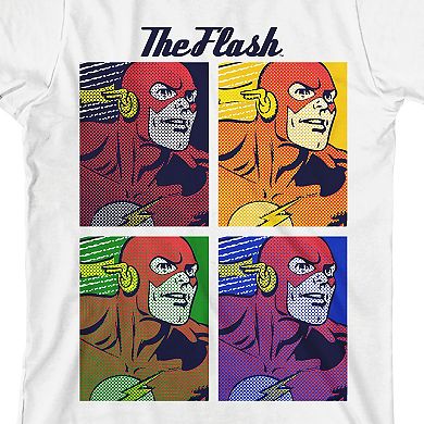 Boys 8-20 The Flash Pop Art Squares Graphic Tee