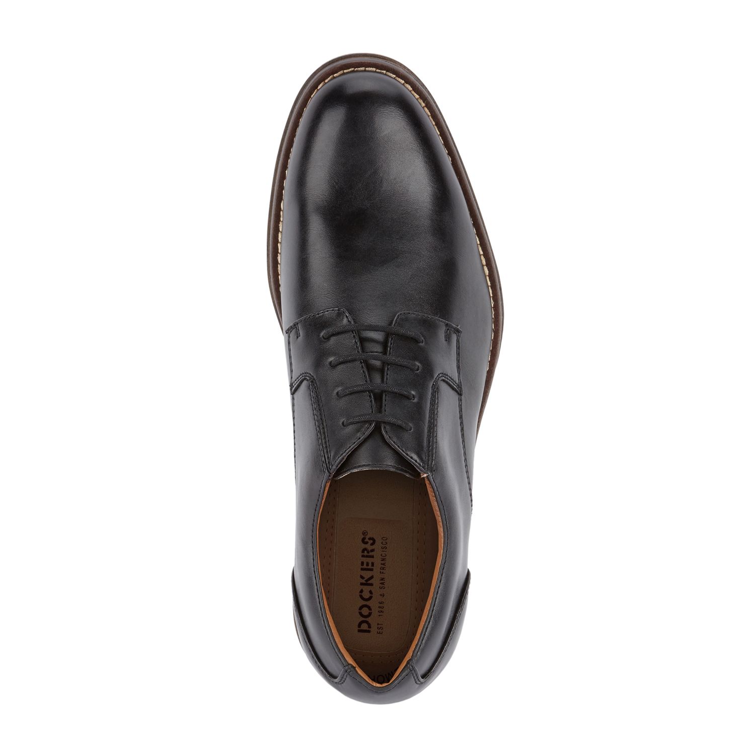 Мужские туфли Dockers Fairway Oxford Dress Shoes, цвет: Чёрный — фото 4