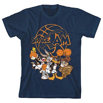 Boys 8-20 Space Jam 1996 Orange Logo Graphic Tee