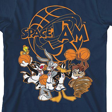 Boys 8-20 Space Jam 1996 Orange Logo Graphic Tee