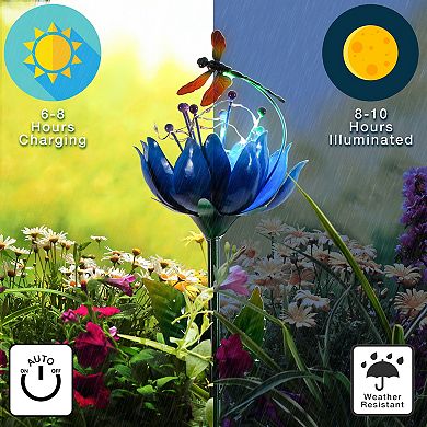 Crosslight Flower & Butterfly Outdoor Solar Light