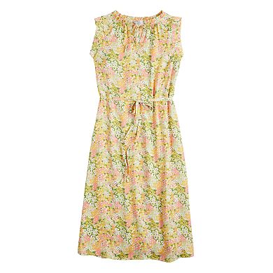 Women's Croft & Barrow® Ruffle Sleeveless Dress