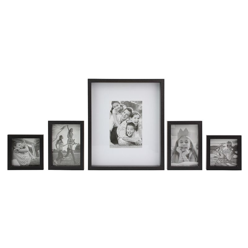 Stonebriar Collection Modern Frame 5-piece Set, Black