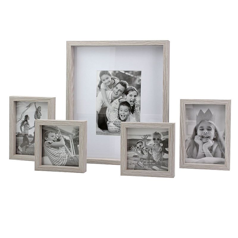 Stonebriar Collection Modern Frame 5-piece Set, Grey