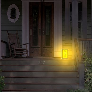 Techko Outdoor Solar Welcome Home Lantern Small