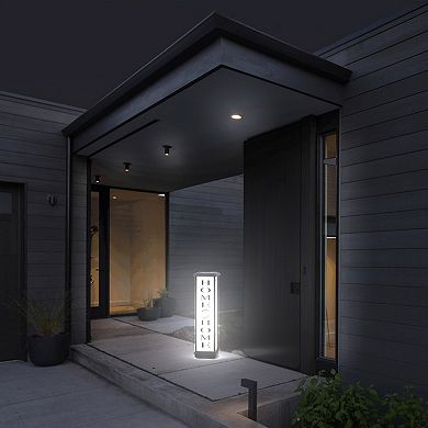 Techko Outdoor Solar Welcome Home Lantern Large