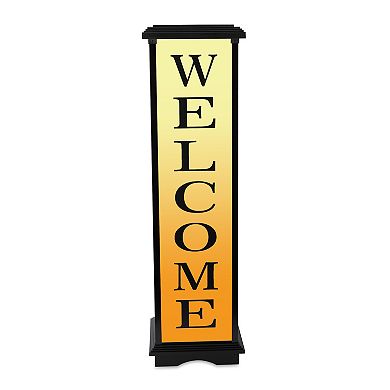 Techko Outdoor Solar Welcome Home Lantern Large