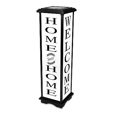 Techko Outdoor Solar Welcome Home Lantern Large