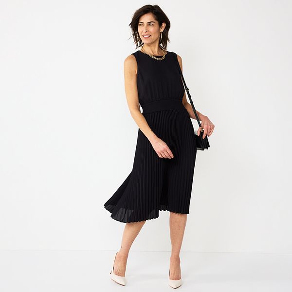 Women's Croft & Barrow® Sleeveless Pleated Dress