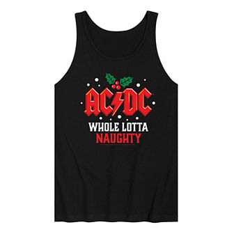 Men's AC/DC Lotta Naughty Christmas Tank Top Top
