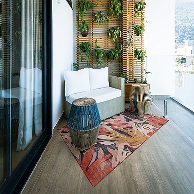 Linon Seagrove Outdoor Machine Washable Rug