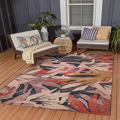Linon Seagrove Outdoor Machine Washable Rug