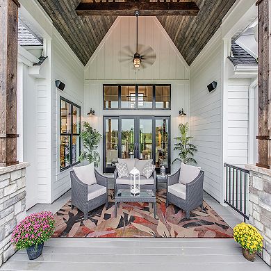 Linon Seagrove Outdoor Machine Washable Rug