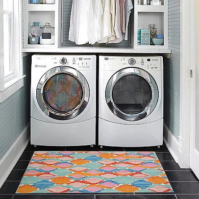 Linon Panama Outdoor Machine Washable Rug