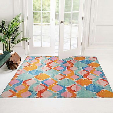 Linon Panama Outdoor Machine Washable Rug