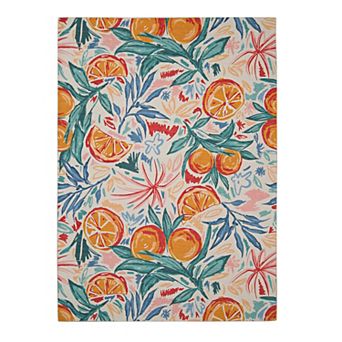 Linon Pensacola Outdoor Machine Washable Rug