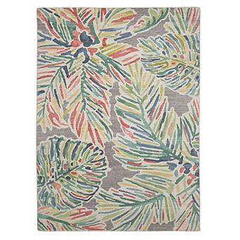 Linon Tampa Outdoor Machine Washable Rug