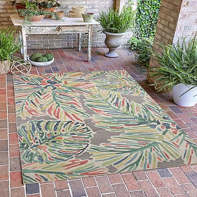 Linon Tampa Outdoor Machine Washable Rug