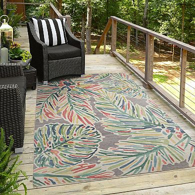 Linon Tampa Outdoor Machine Washable Rug