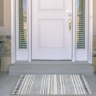 Linon Marco Outdoor Machine Washable Rug