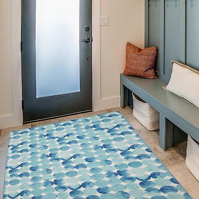 Linon Lakeland Outdoor Machine Washable Rug