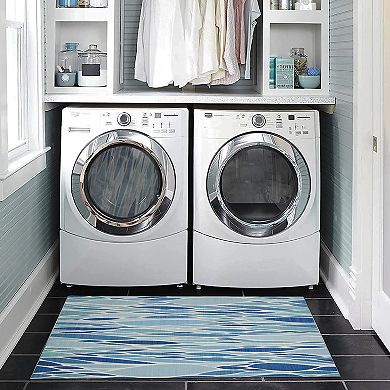Linon Pompano Outdoor Machine Washable Rug