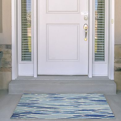 Linon Pompano Outdoor Machine Washable Rug