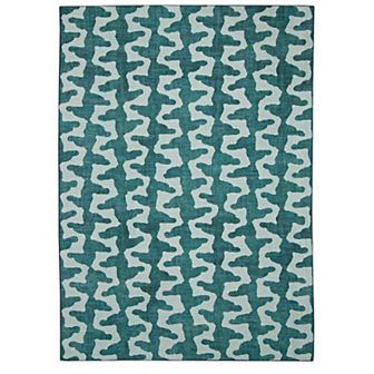 Linon Doral Outdoor Machine Washable Rug