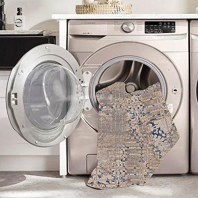 Linon Ocala Outdoor Machine Washable Rug