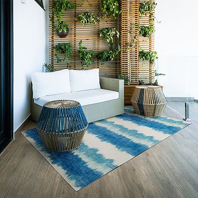 Linon Apopka Outdoor Machine Washable Rug