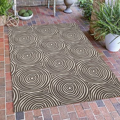 Linon Ocoee Outdoor Machine Washable Rug