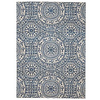 Linon Ormond Outdoor Machine Washable Rug