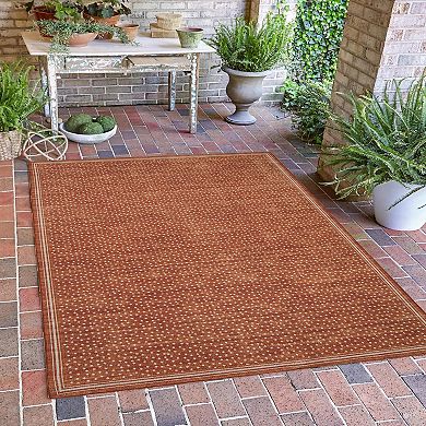 Linon Estero Outdoor Machine Washable Rug
