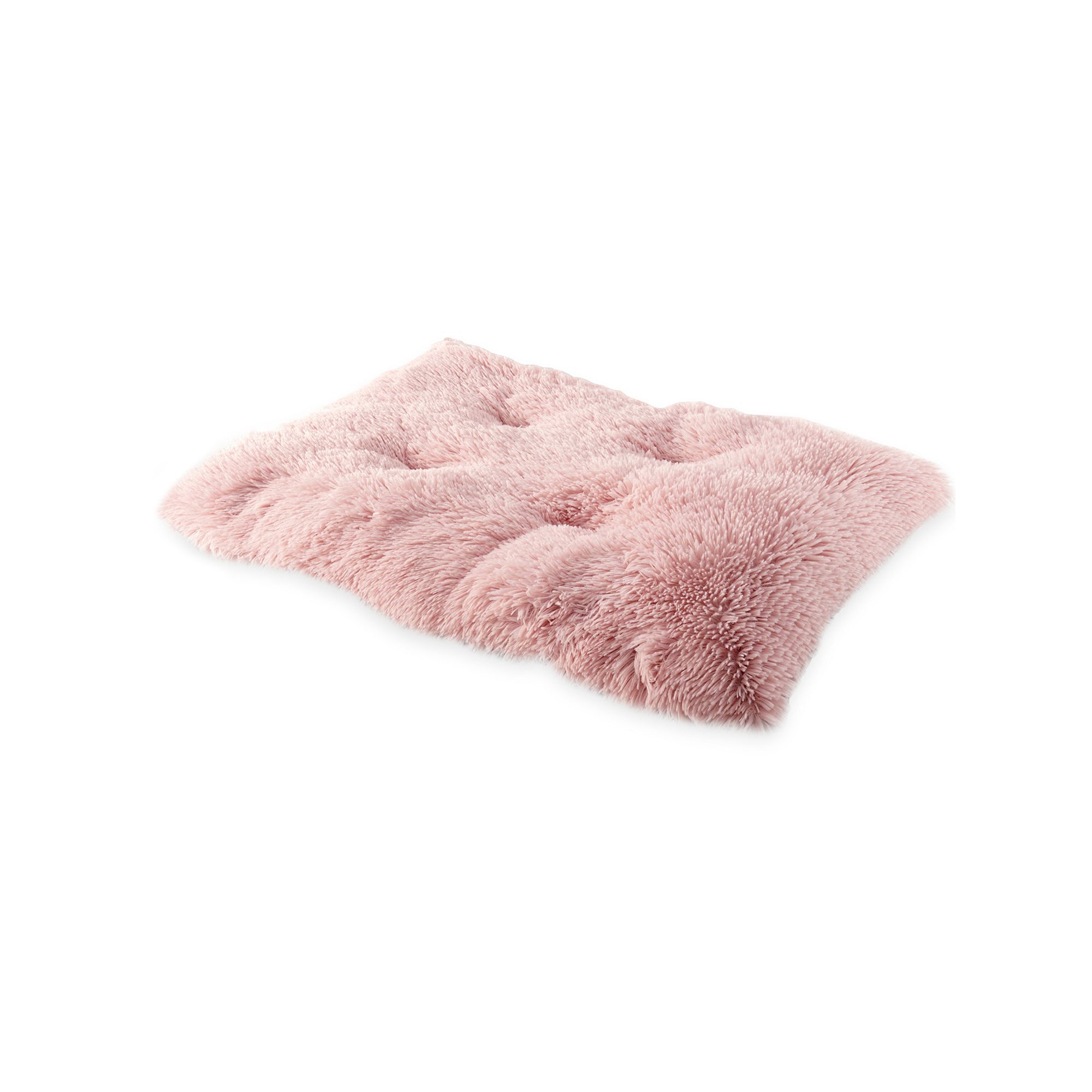 Precious Tails Plush Eyelash Faux Fur Pet Mat, Pink