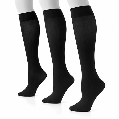 GOLDTOE® 3-pk. Knee-High Microfiber Trouser Socks