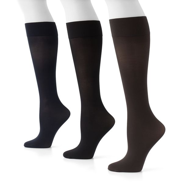 GOLDTOE® 3-pk. Knee-High Microfiber Trouser Socks