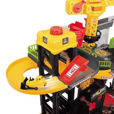 Dickie Toys Construction Playset With 4 Die-Cast Cars