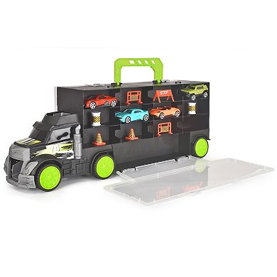 Dickie Toys Truck Carry Case With 4 Die-Cast Vehicles