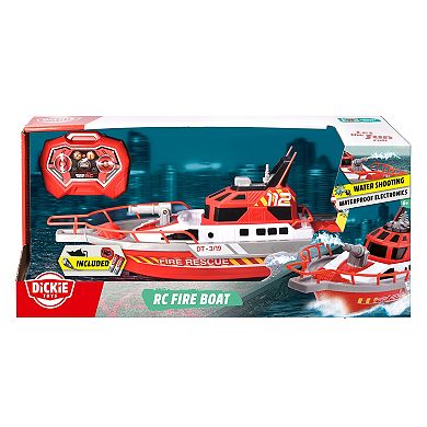 Dickie Toys 15-Inch RC Rescue Boat with Working Water Pump