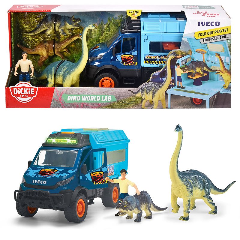Dickie Toys: Lights & Sounds Dino World Lab, Multicolor