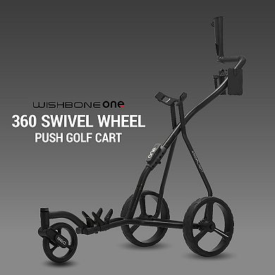 Wishbone 360° Swivel Golf Push Cart