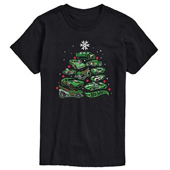 Men's Hot Wheels Car Christmas Tree Tee