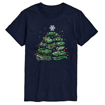 Men's Hot Wheels Car Christmas Tree Tee