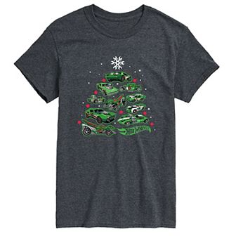 Men's Hot Wheels Car Christmas Tree Tee