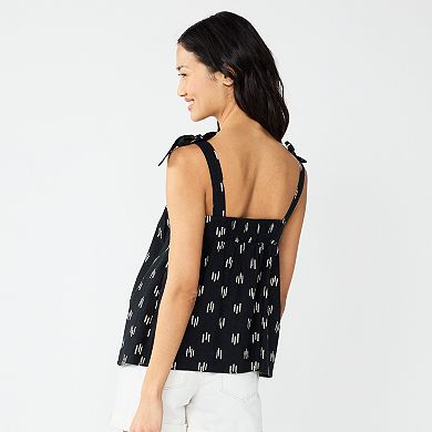 Women's Sonoma Goods For Life® Flowy Tie-Strap Tank Top